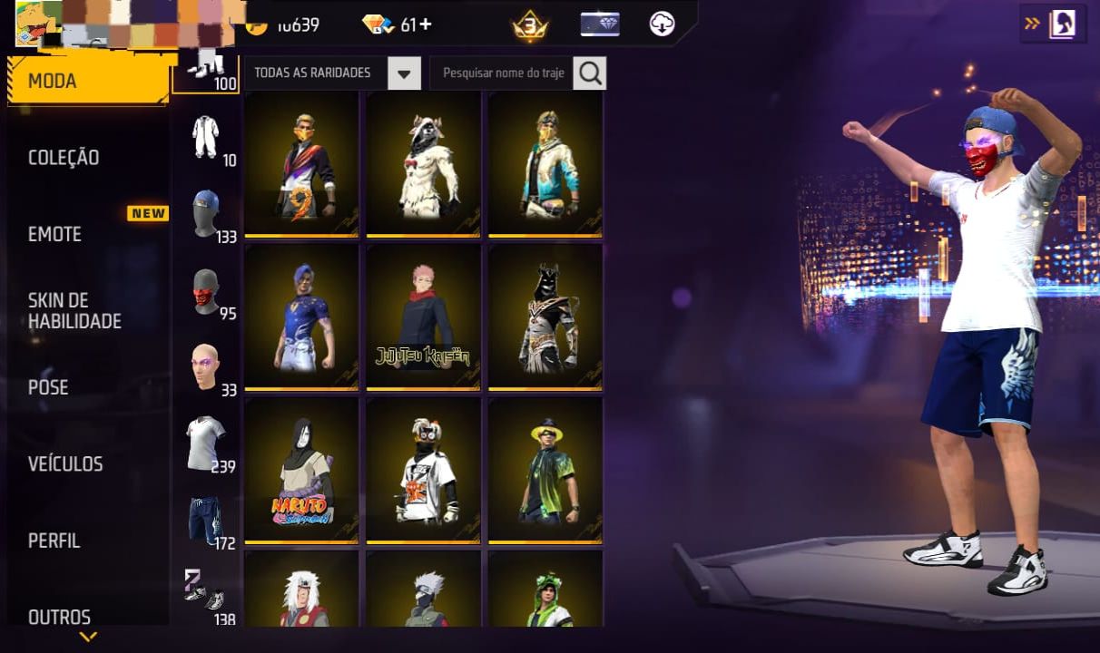 CONTA FREE FIRE CUSTO BENEFÍCIO | FULL ACESSO
