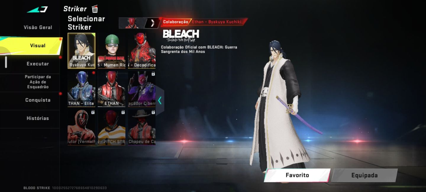 CONTA DE BLOOD STRIKER INSANA COM 4 ETERNA,VÁRIAS SKINS DE PERSONAGENS!!!