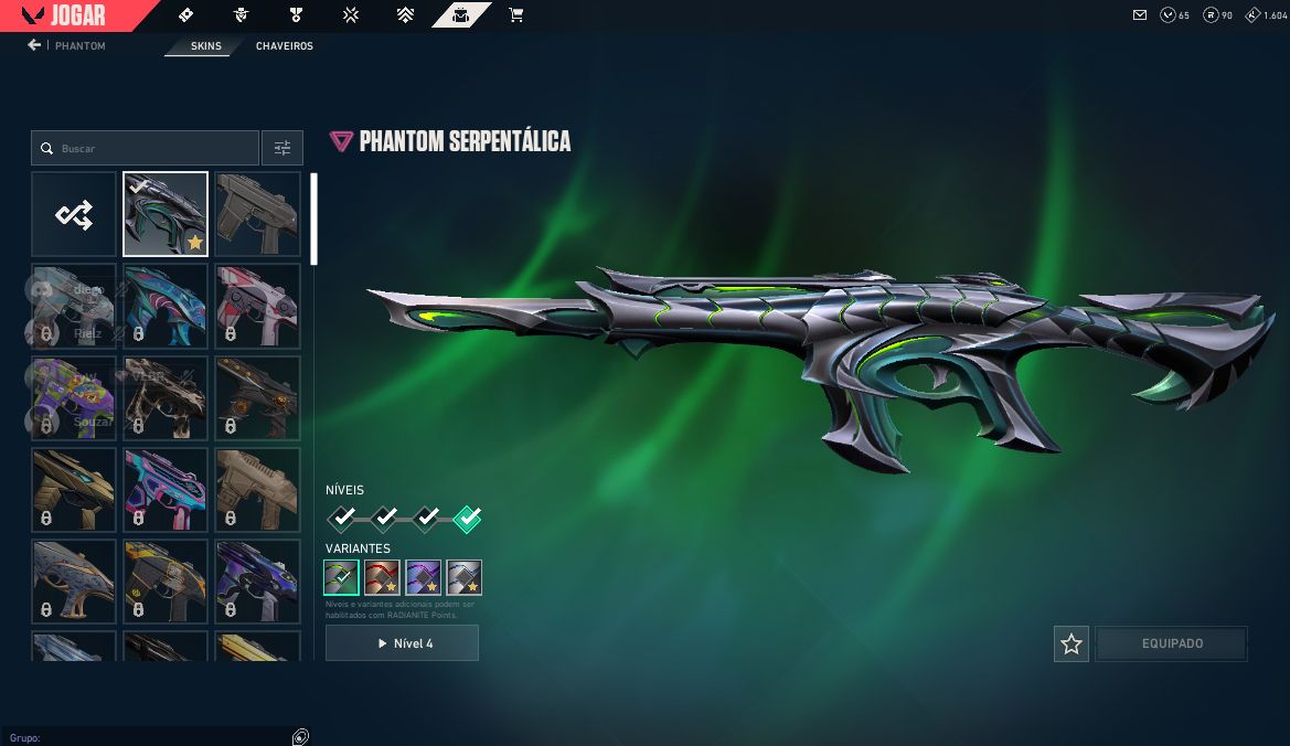CONTA VALORANT COM SKINS LV20+