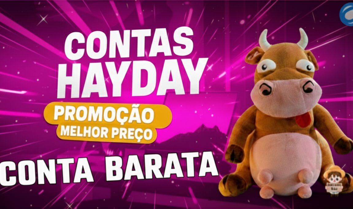 CONTAS - HAY DAY FAZENDAS 5 ESTRELAS - MELHOR PREÇO