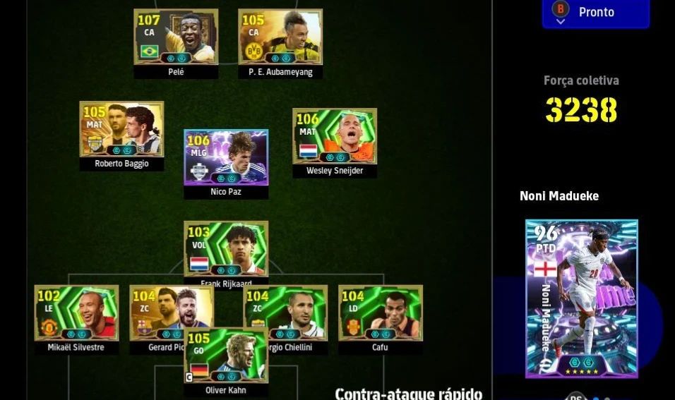 Conta efootball com pele brabo PC/XBOX