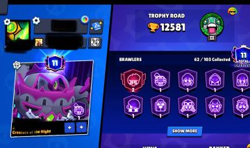 CONTA BRAWL STARS 12K | + DE 60 BRAWLERS