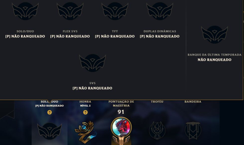 Conta LoL Unranked Lvl 45 | 40 Campeões | 43 skins