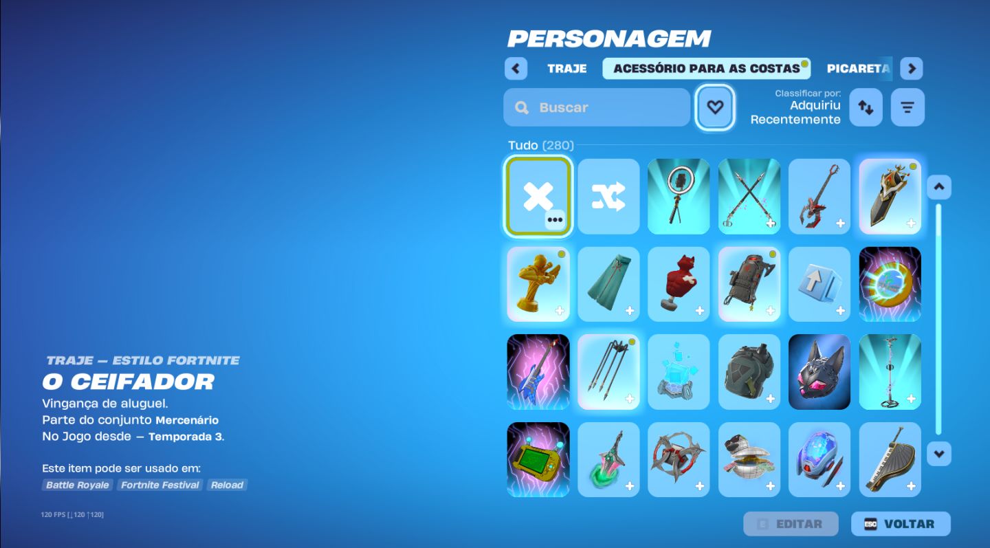 Conta Fortnite com 205 Skins Picareta Minty Axe/Glow/agente corrupto/ o ceifador
