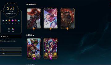 Conta lvl 785 Mestre 249 skins