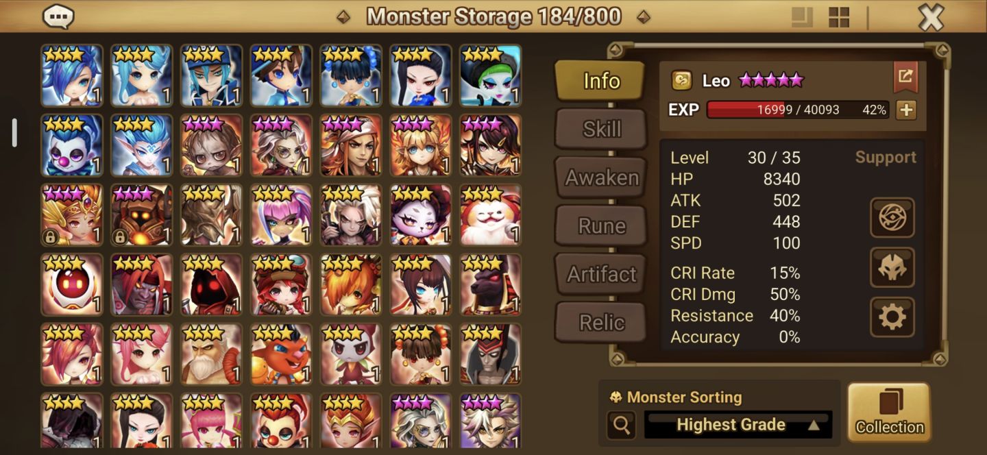 Summoners War Global com SatoruGoju Light SW e Zerath
