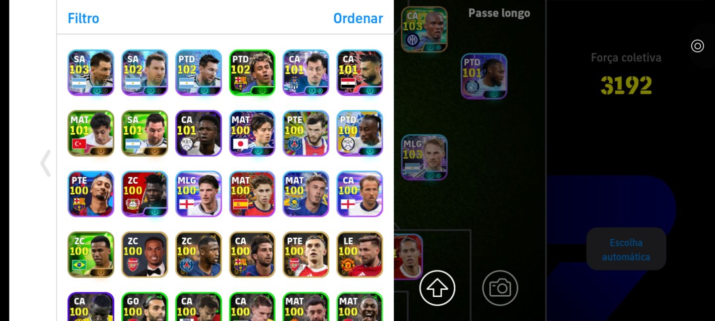 [PROMO] Conta Efootball! 3192 de Força Coletiva + Craques 109/104/103