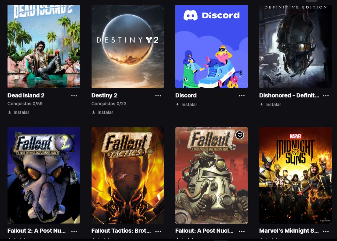 Conta epic games com Fortnite, Gta V, Dead Island, Saga Fallout