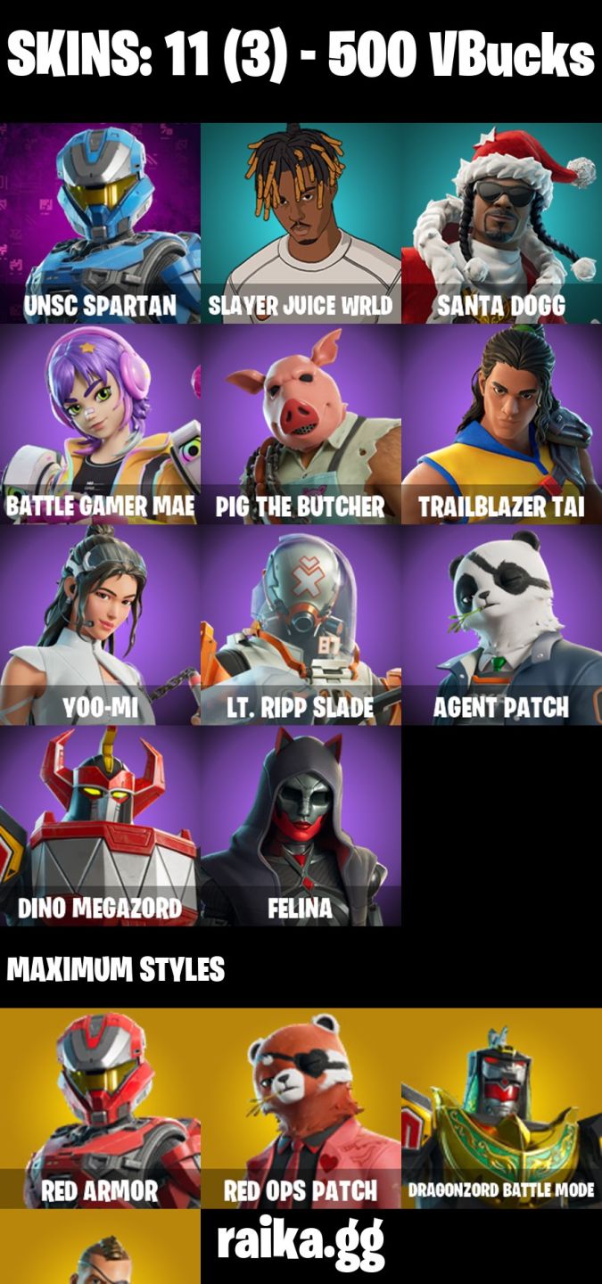 CONTA FORTNITE COM 11 SKINS UNSC SPARTAN/SANTA DOGG/AGENT PATCH/YOO-MI