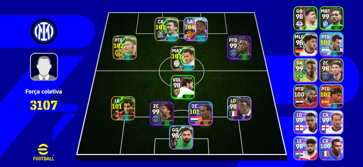 CONTA DE EFOOTBALL COM BLITZ CURLER