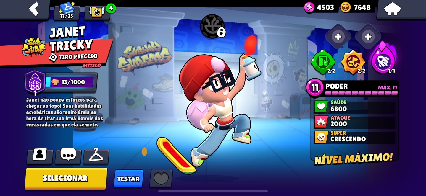Conta de brawl stars criada em 2018
