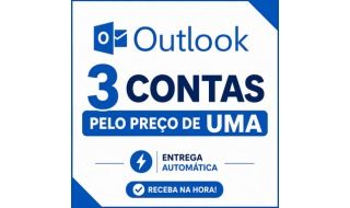 3 Contas Microsoft Outlook pelo Preço de 1 | Entrega Automática