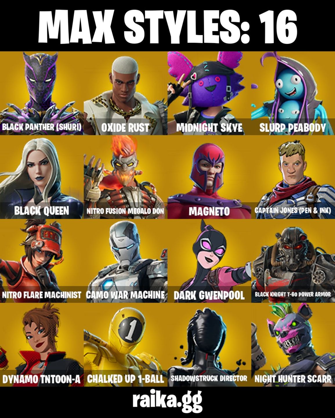 CONTA FORTNITE COM 29 SKINS SHURI/DOOM/MISTERIO/FELINA/1-BALL/CHAOS DIRECTOR