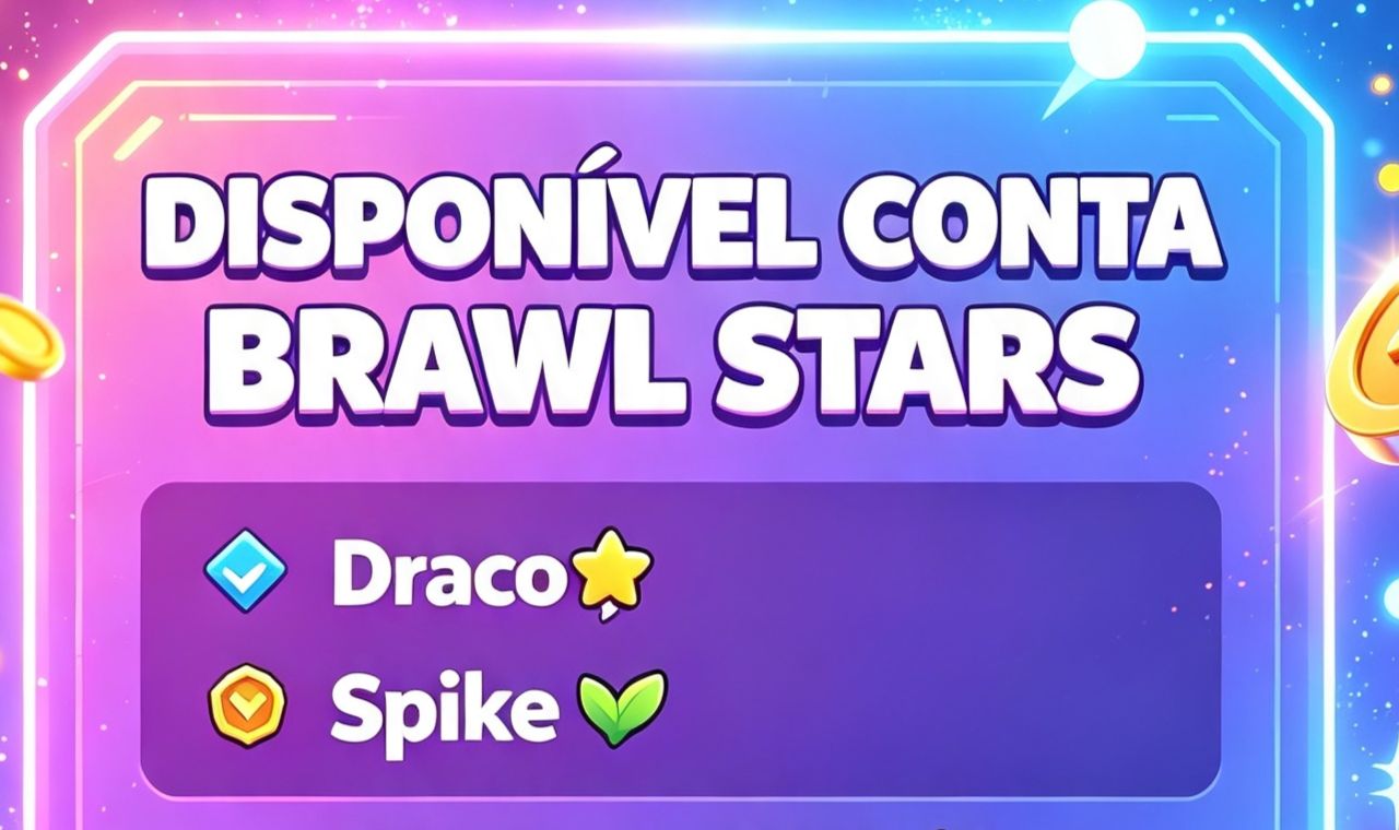Conta com draco Spike de 2024 possui 60 brawlers e 4k de troféus