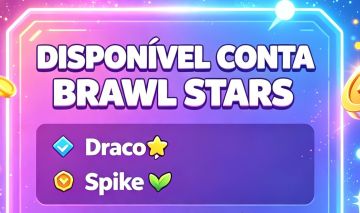 Conta com draco Spike de 2024 possui 60 brawlers e 4k de troféus