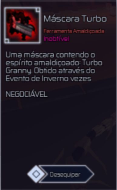 Máscara Turbo, Mão Amaldiçoada [Jujutsu Infinite]