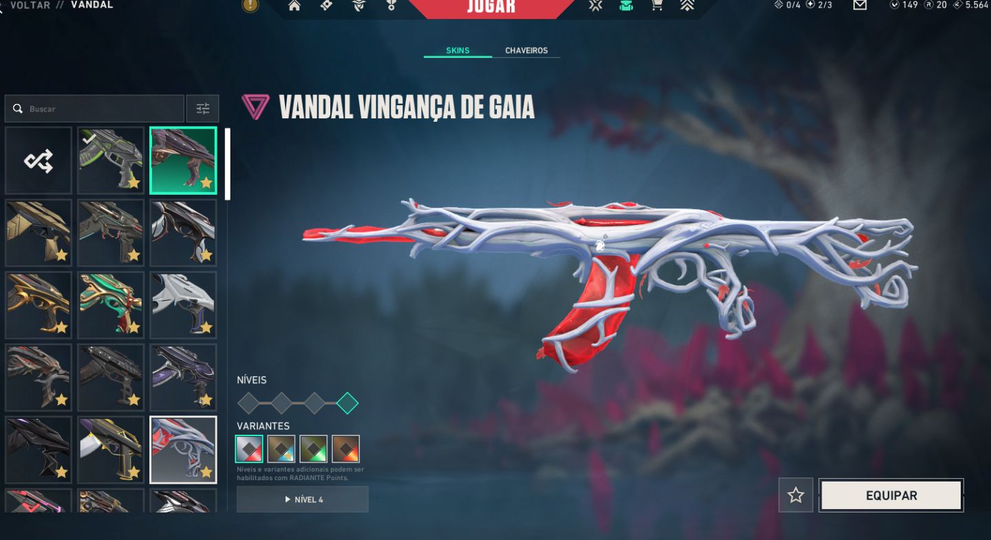 Conta valorant varias skins ex imo 2