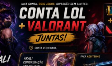 Conta League of Legends + Valorant | 330 Skins LoL | Main Akali |