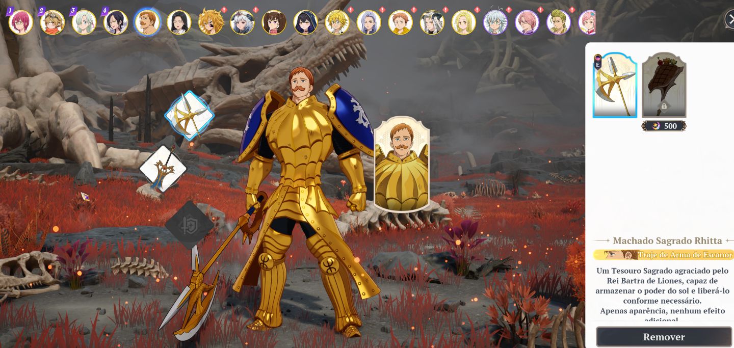 7DS ORIGIN | CONTA END GAME 26/26 PERSONAGENS | FULL BUILD | 25K FRAGMENT