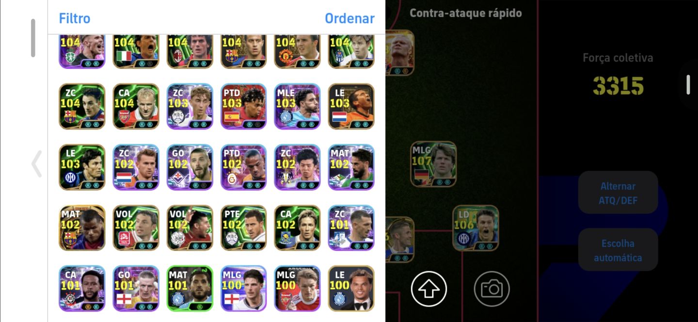 CONTA EFOOTBALL MOBILE 3000+ OVRL