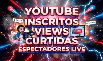 YouTube Inscritos, Views, Shorts, Curtidas e Lives