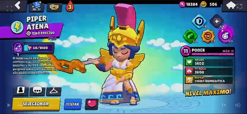 Conta de Brawl Stars com 100 personagens disponiveis