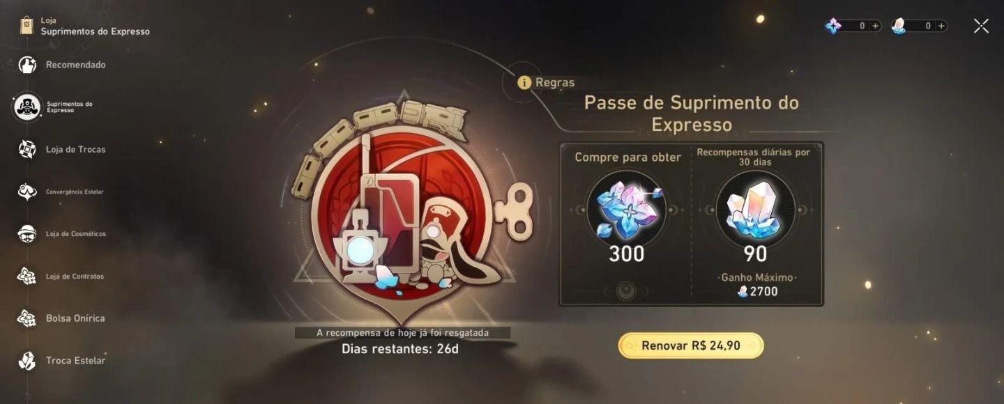 Conta Mid/Endgame com Evernight E2s1, Himeko E2s1 e Robin E1
