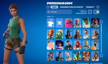 CONTA FORTNITE 97 SKINS 800VBUCKS LARA CROFIT