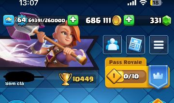 CONTA CLASH ROYALE 8 ANOS, CARTAS LEVEL 16 E 20 EVOLUÇÕES (VALOR NEGOCIAVEL)