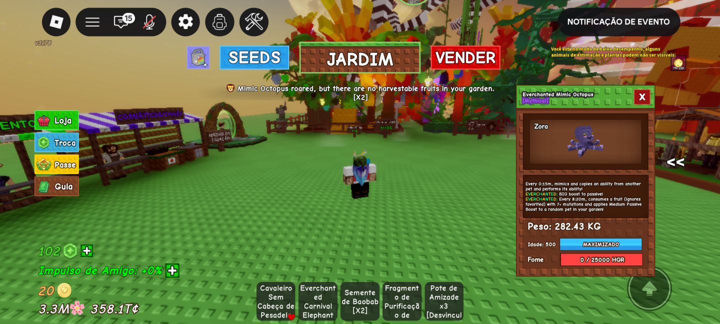 GROW A GARDEN MELHOR PREÇO