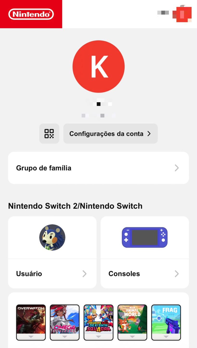 Conta de Nitendo Switch: Mario, Pokemon, Hello Kitty, Minecraft e muito mais!