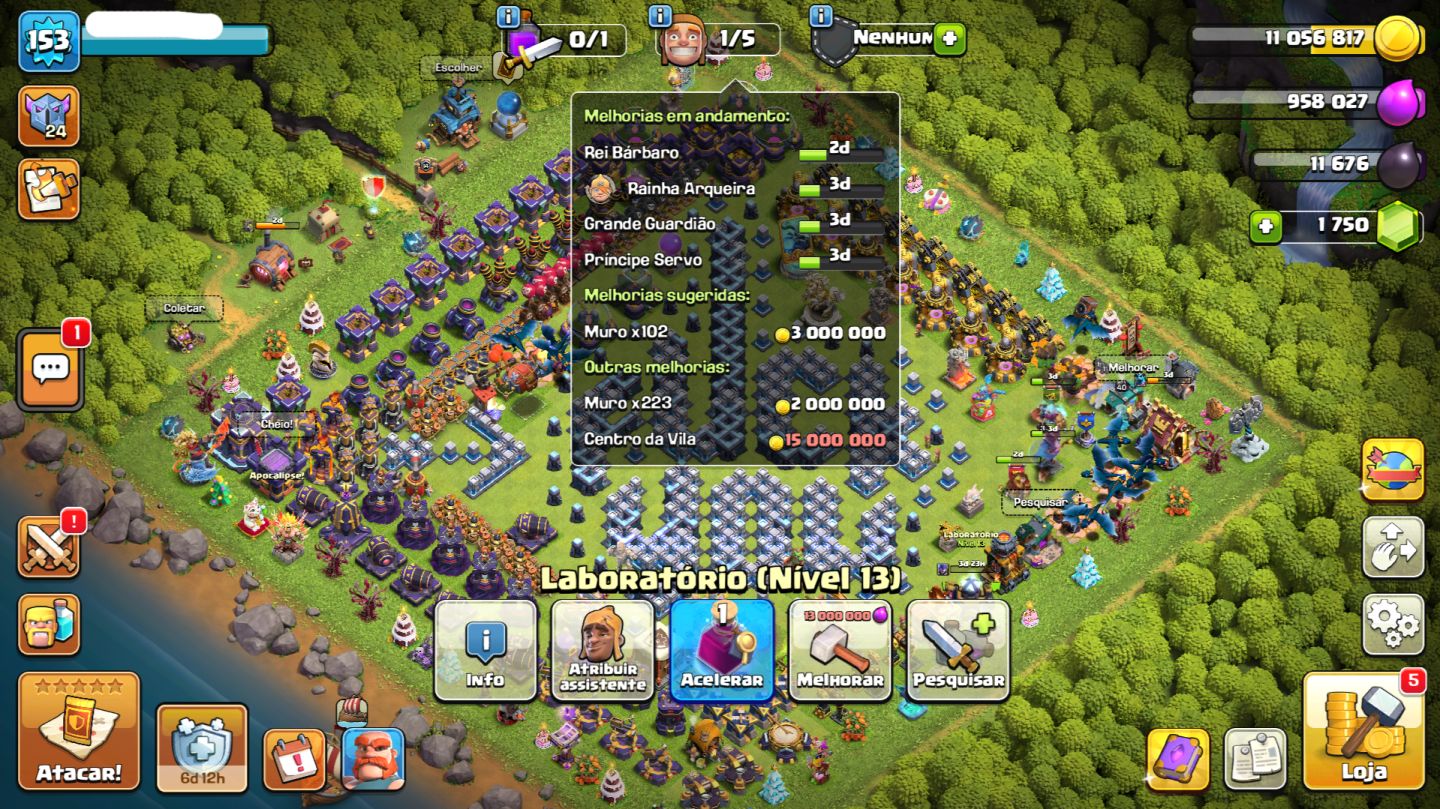 Clash of Clans CV15 (Defesas Full)