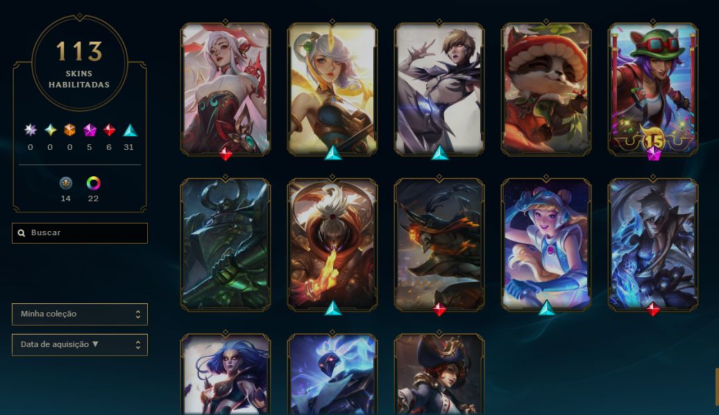 CONTA LOL - LV 98 - PLATINA