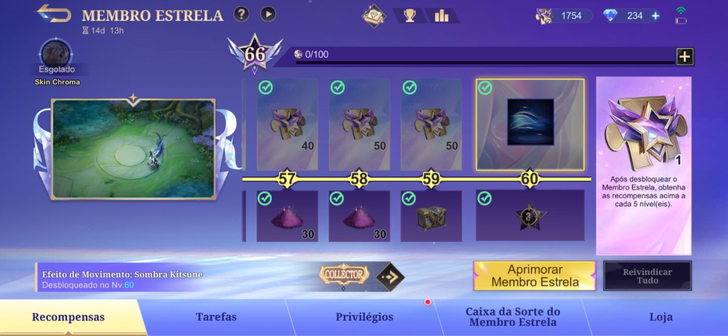 MITICA 51x110 ESTRELAS 214 SKINS COLEC III + SASUKE + 5 COLLABS RARAS