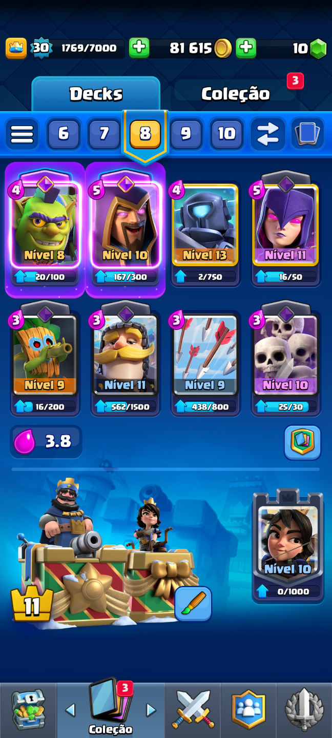 Conta de Clash Royale + EVOS