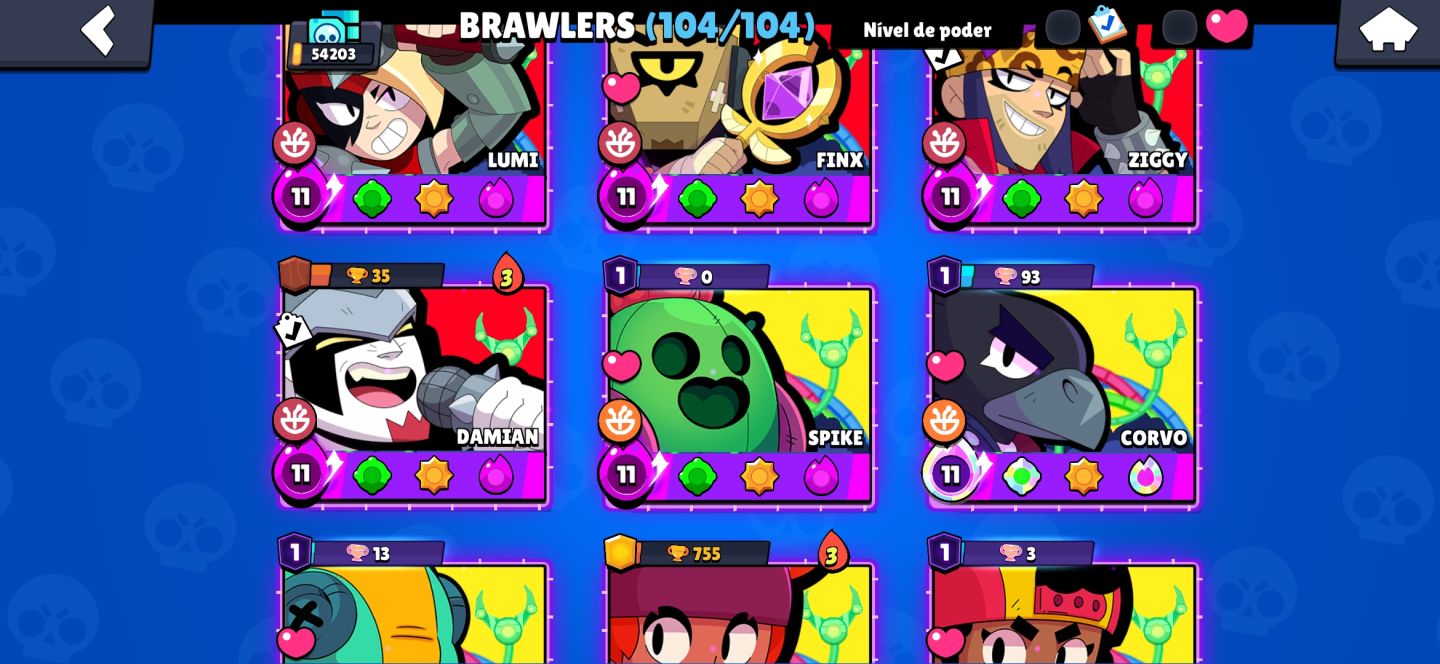 CONTA DE BRAWL STARS MUITO UPADA