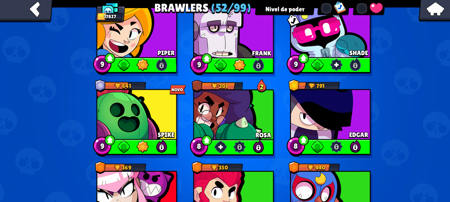 Conta Brawl Stars! 17827 Troféus, 52 Brawlers, 50 Skins e mais! ENTREGA IMEDIATA