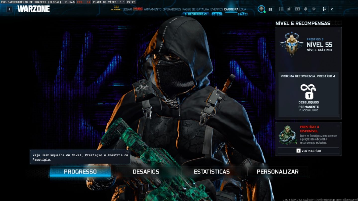 CONTA WARZONE INFESTAÇÃO E GÊNESIS