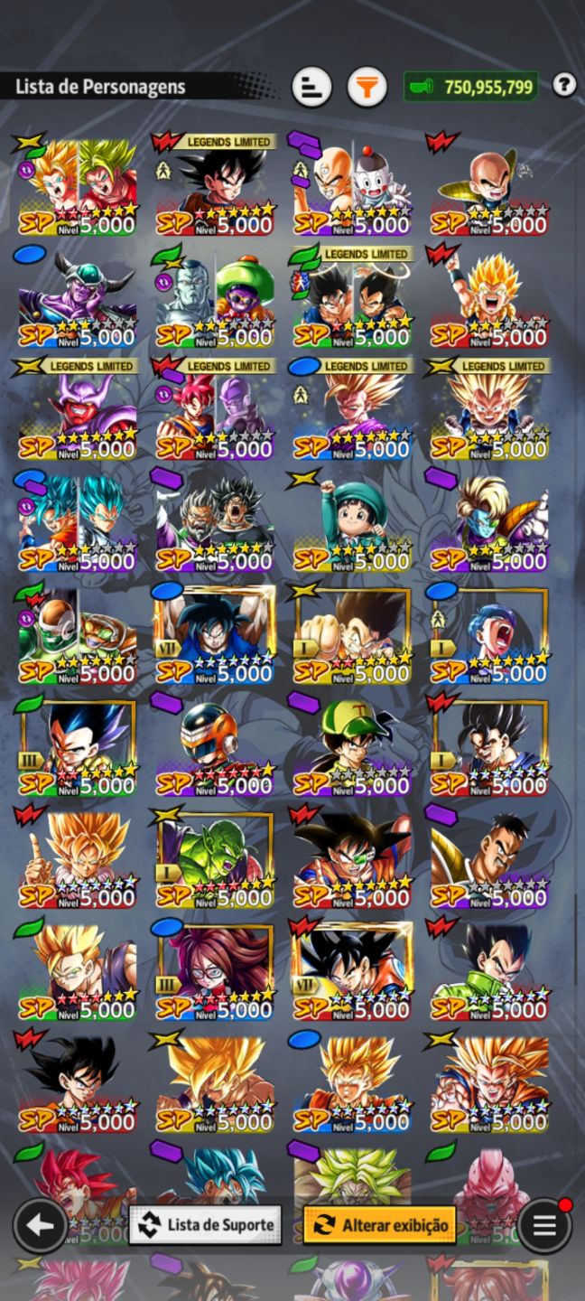 CONTA DRAGON BALL LEGENDS À VENDA