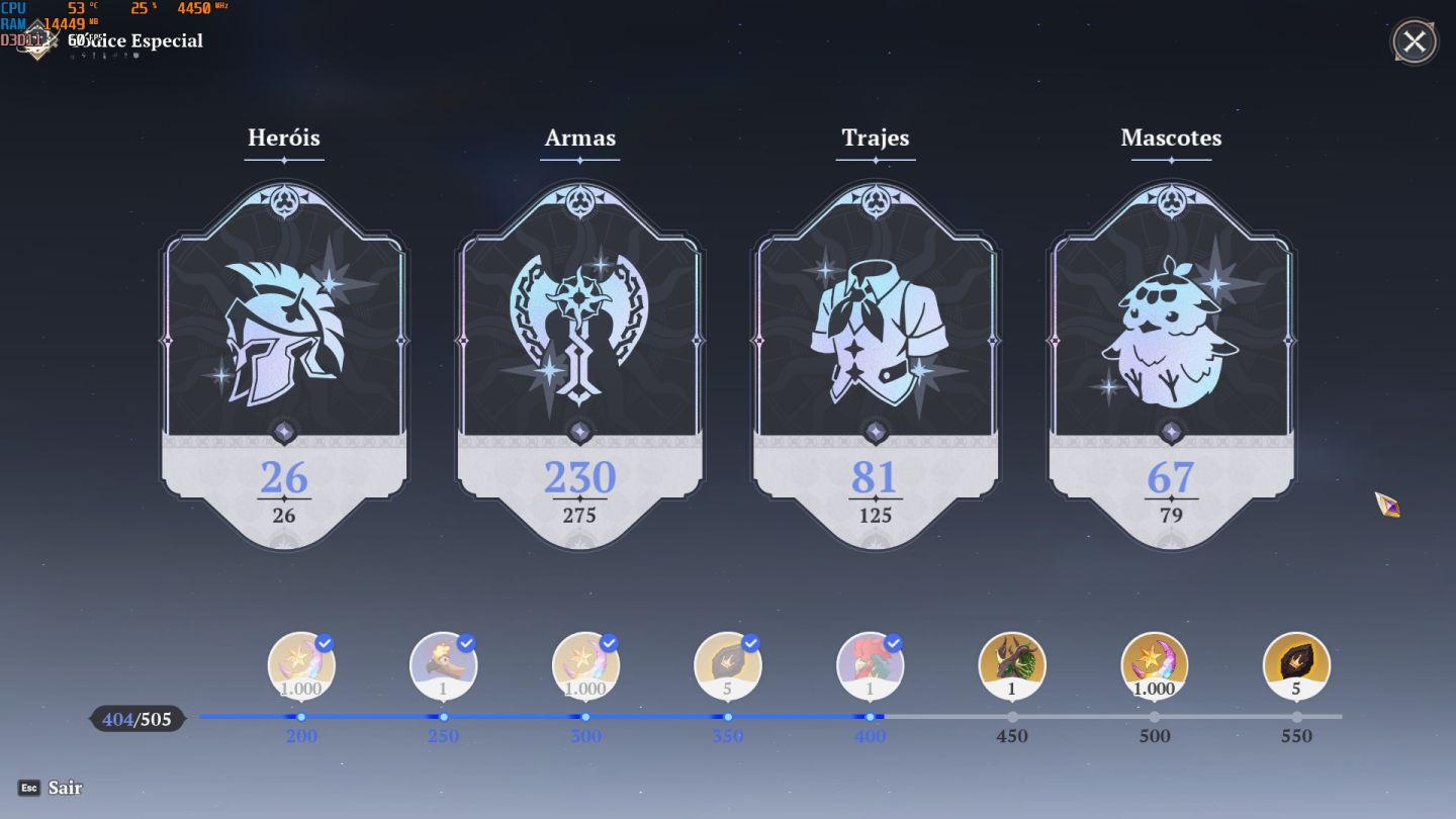 Conta com Merlin P10, Ban P10, Elizabeth P10, Todos SSRs , 7DS ORIGIN
