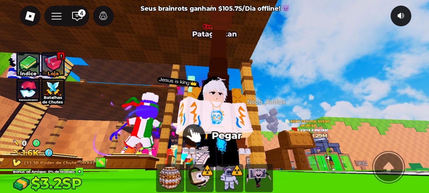 Contas de kick a Lucky block