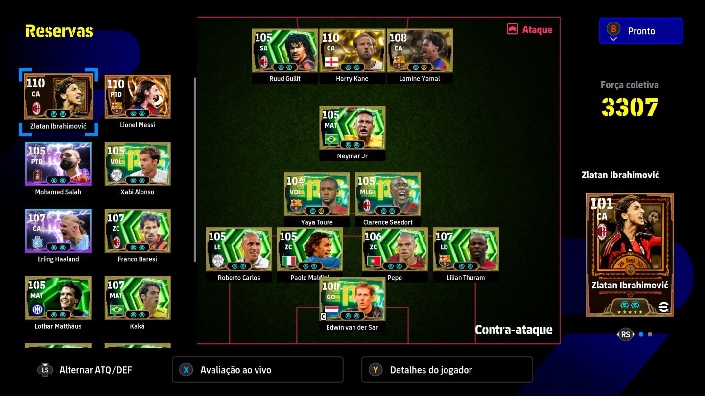 Conta Efootball com as Melhores Cartas do Jogo, Plataforma Steam