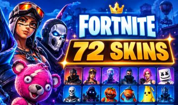 Conta Fortnite com 72 Skins, 1.250 V-Bucks e Mais de 10 Mil V-Bucks Gastos