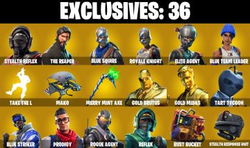 Conta Fortnite OG com Reflexo Furtivo | Mint | S2 inc | Ceifador e 193 Skins.