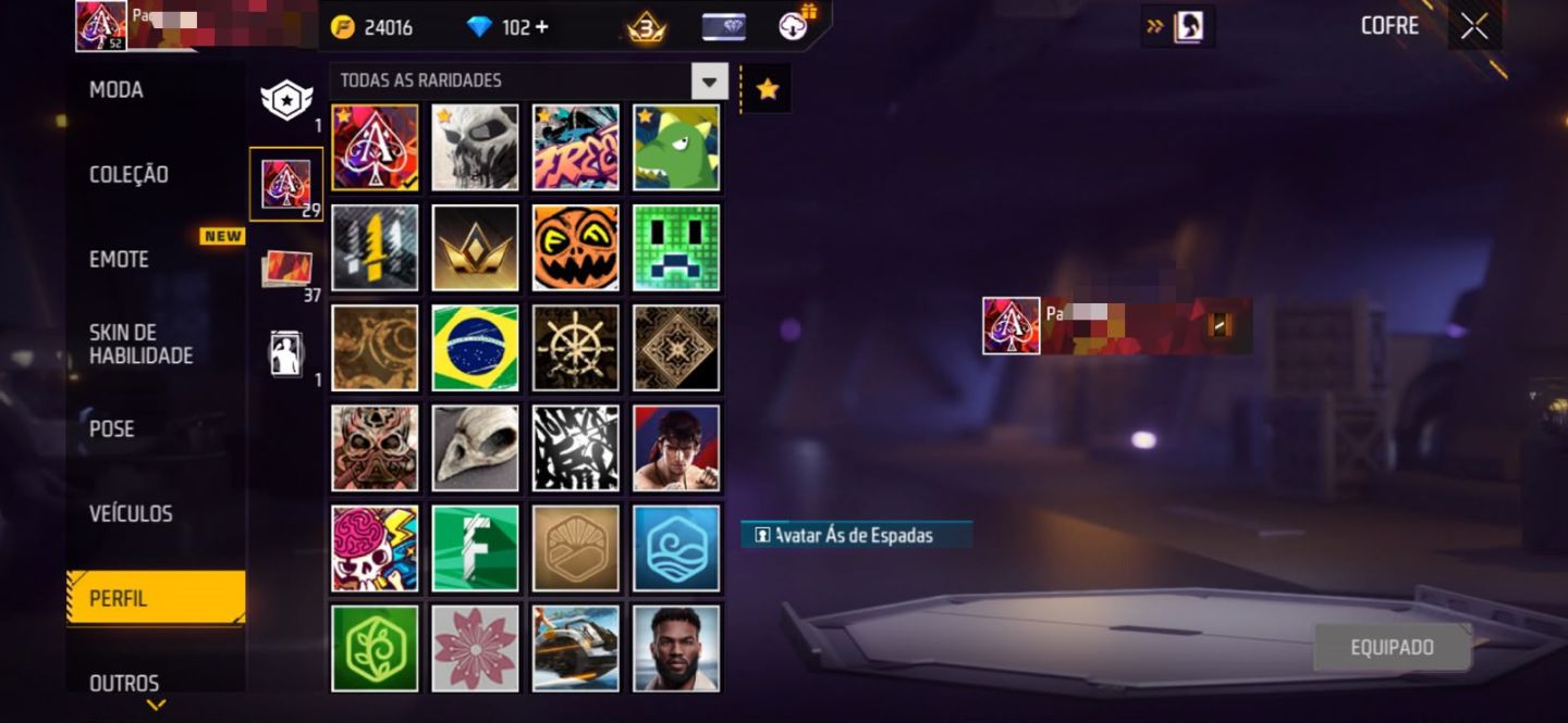 CONTA DE FREE FIRE LINDA E BUGADA