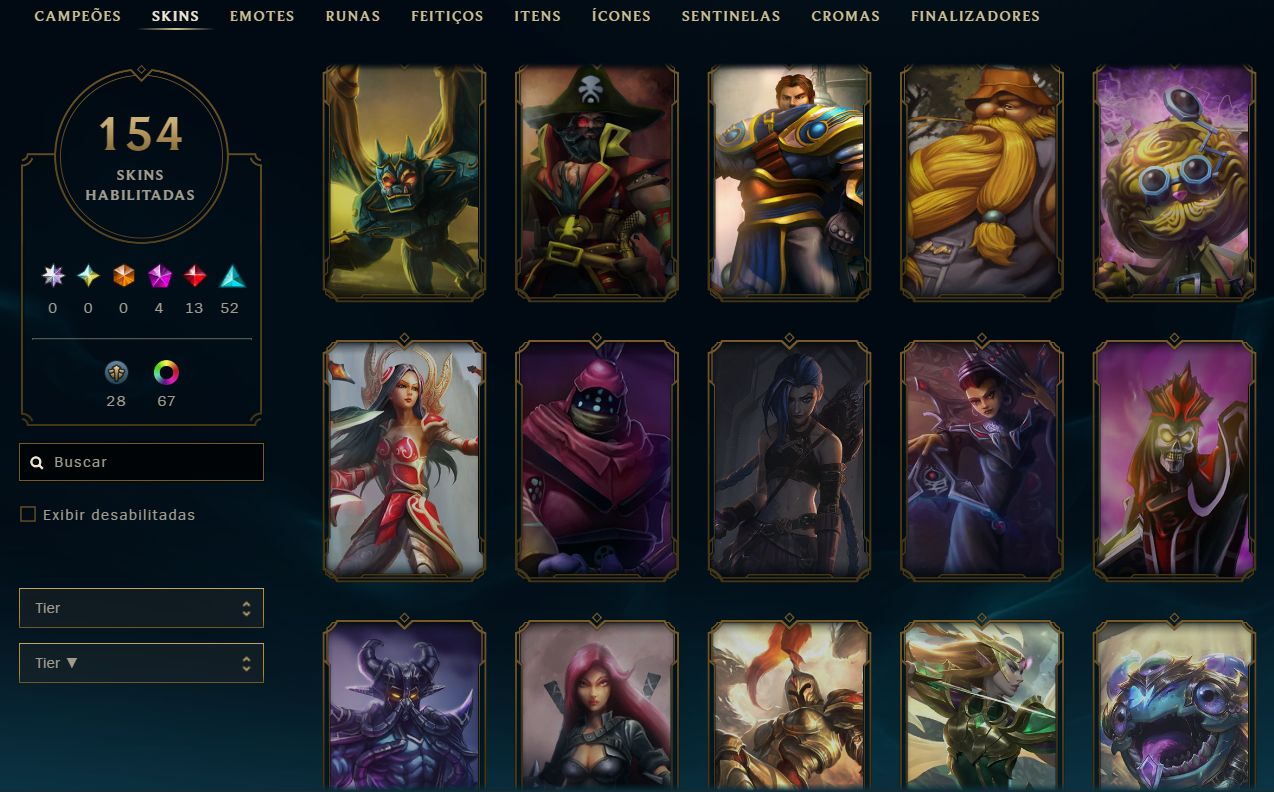 Conta League of Legends LoL e Wild Rift