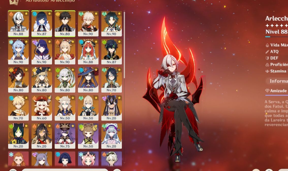 CONTA GENSHIN IMPACT 33 T5 + DIVERSOS T5 EM TODOS OS SERVERS