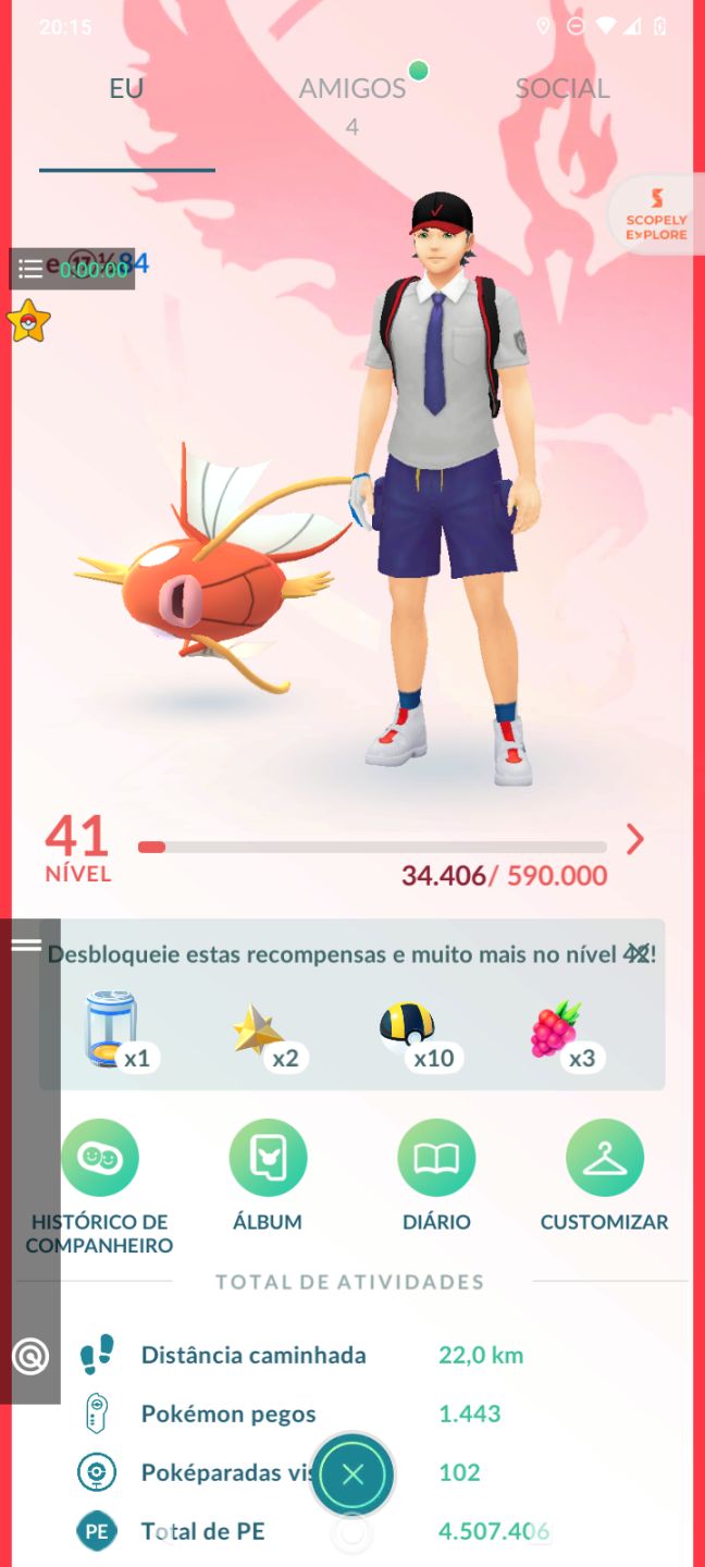 Conta Level 41 valor negociável