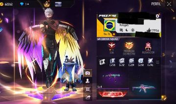 CONTA FREE FIRE LEVEL 76 UMP ATT MUITO BOA