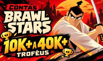 CONTAS BRAWL STARS À VENDA | DE 10K A 40K TROFÉUS VÁRIAS OPÇÕES!